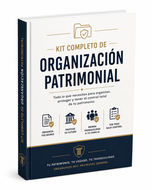 📂 Kit Completo de Organización Patrimonial